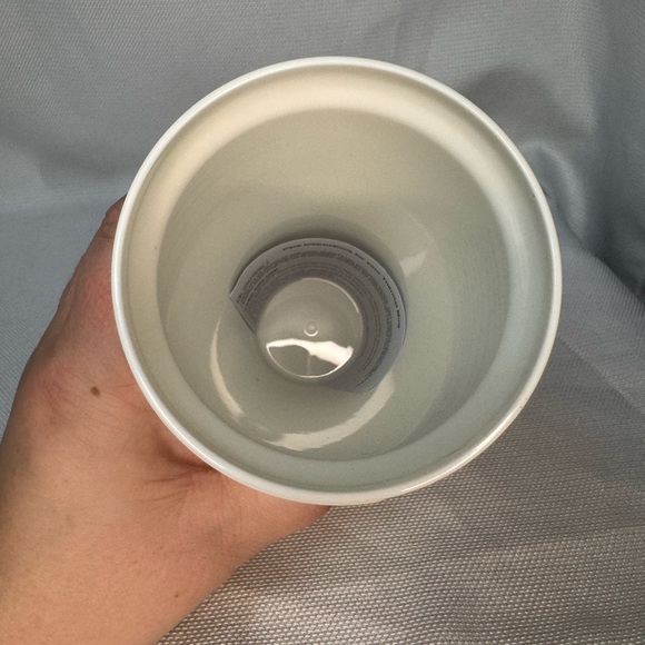 Kate Spade White & Gold Polka Dot 16 oz Coffee Cup/Tumbler EUC - Picture 5 of 6